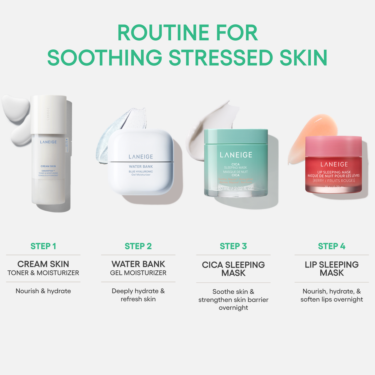 Cica Sleeping Mask with Centella Asiatica for Moisture Barrier Support Personal Skincare Choices