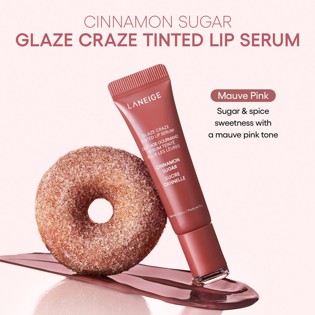 Glaze Craze Tinted Lip Serum CINNAMON SUGAR;;color::CINNAMON SUGAR (MAUVE PINK)