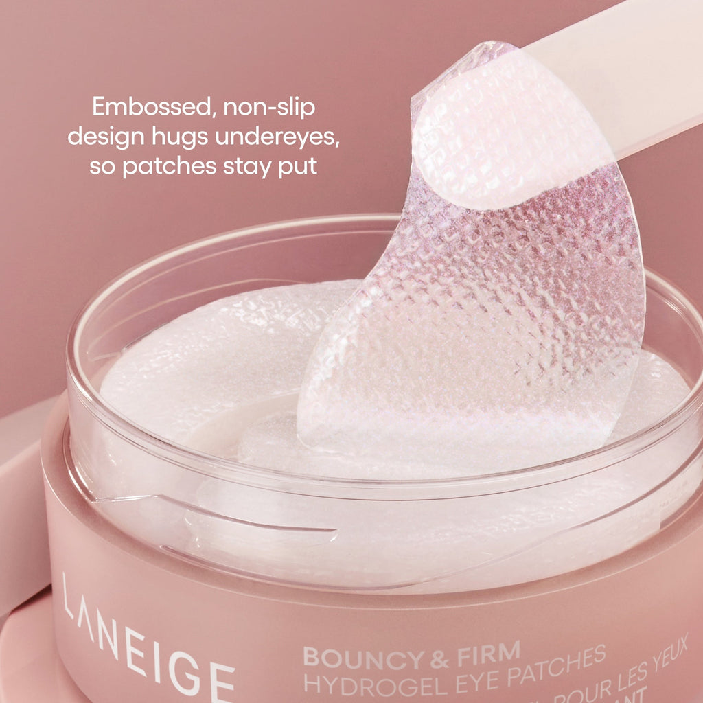 Bouncy & Firm Eye patches with embossed non-slip design