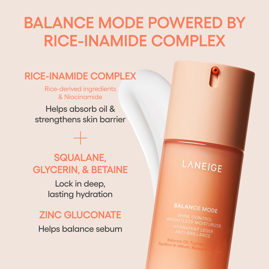 Balance Mode Shine Control Weightless Moisturizer Your Daily Skincare Selection