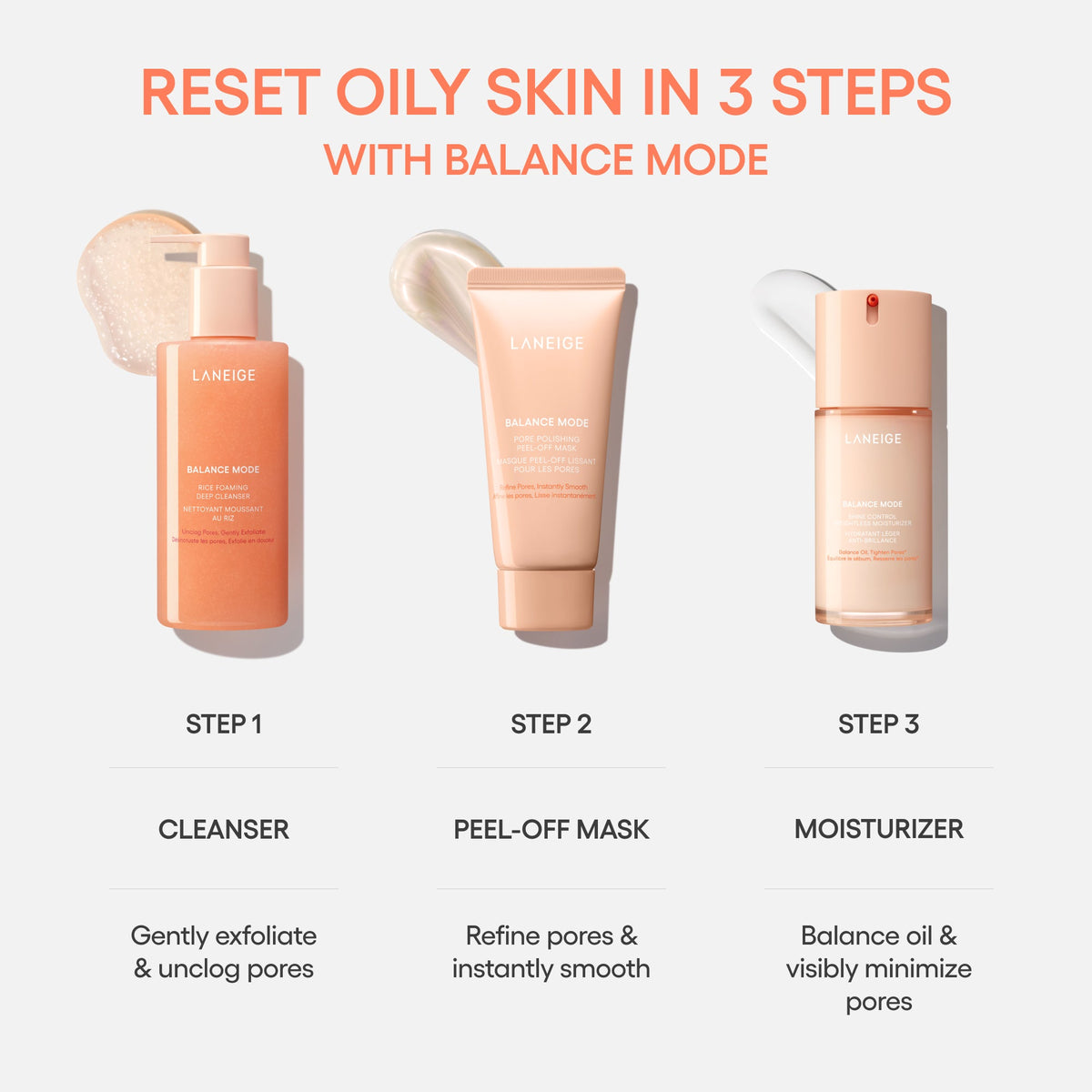 Reset to Balance Mode Intro Set Everyday Beauty Care in Focus