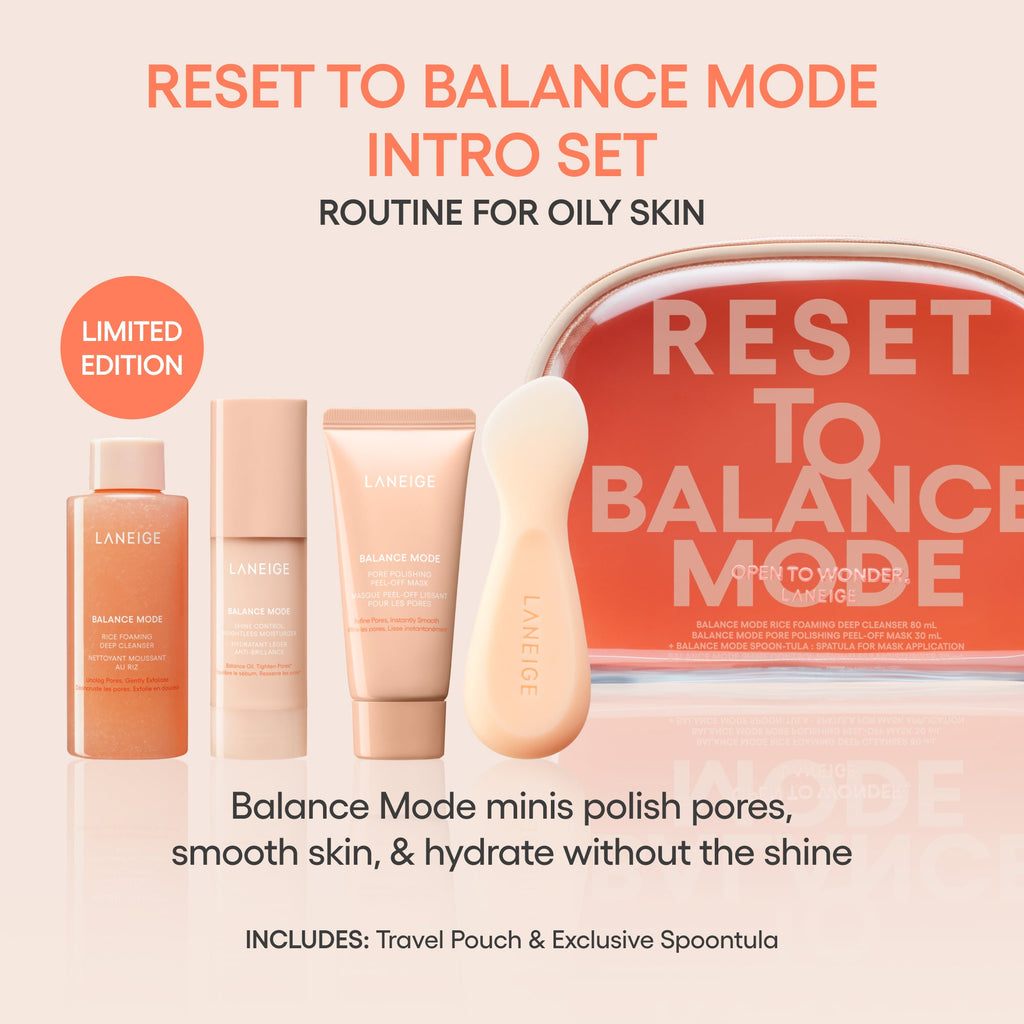 Reset to Balance Mode Intro Set Everyday Beauty Care in Focus