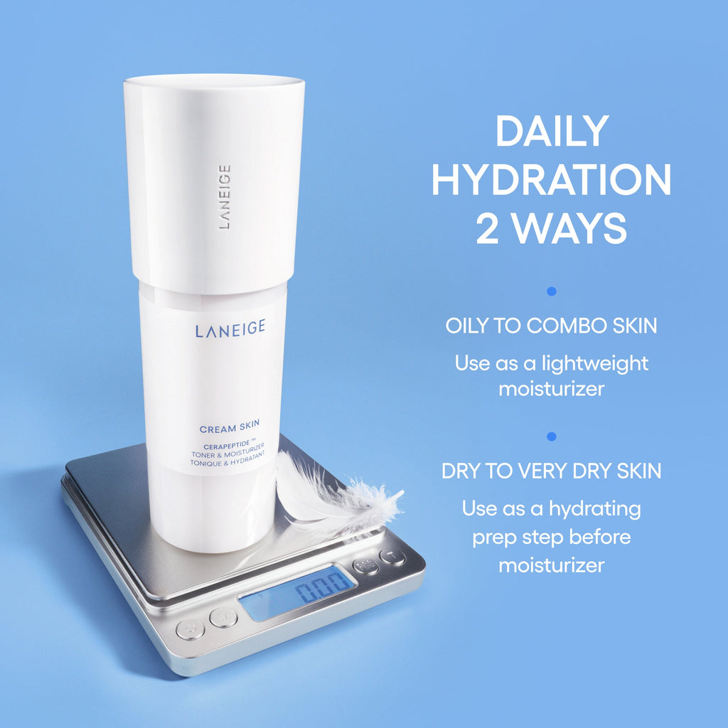 Cream Skin Milky Toner with Ceramides & Peptides for Nourishing Hydration Skincare for Your Outdoor Plans