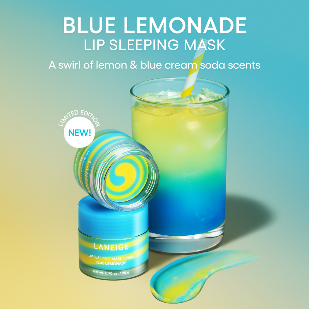 Blue Lemonade swirl of lemon & blue cream soda scents