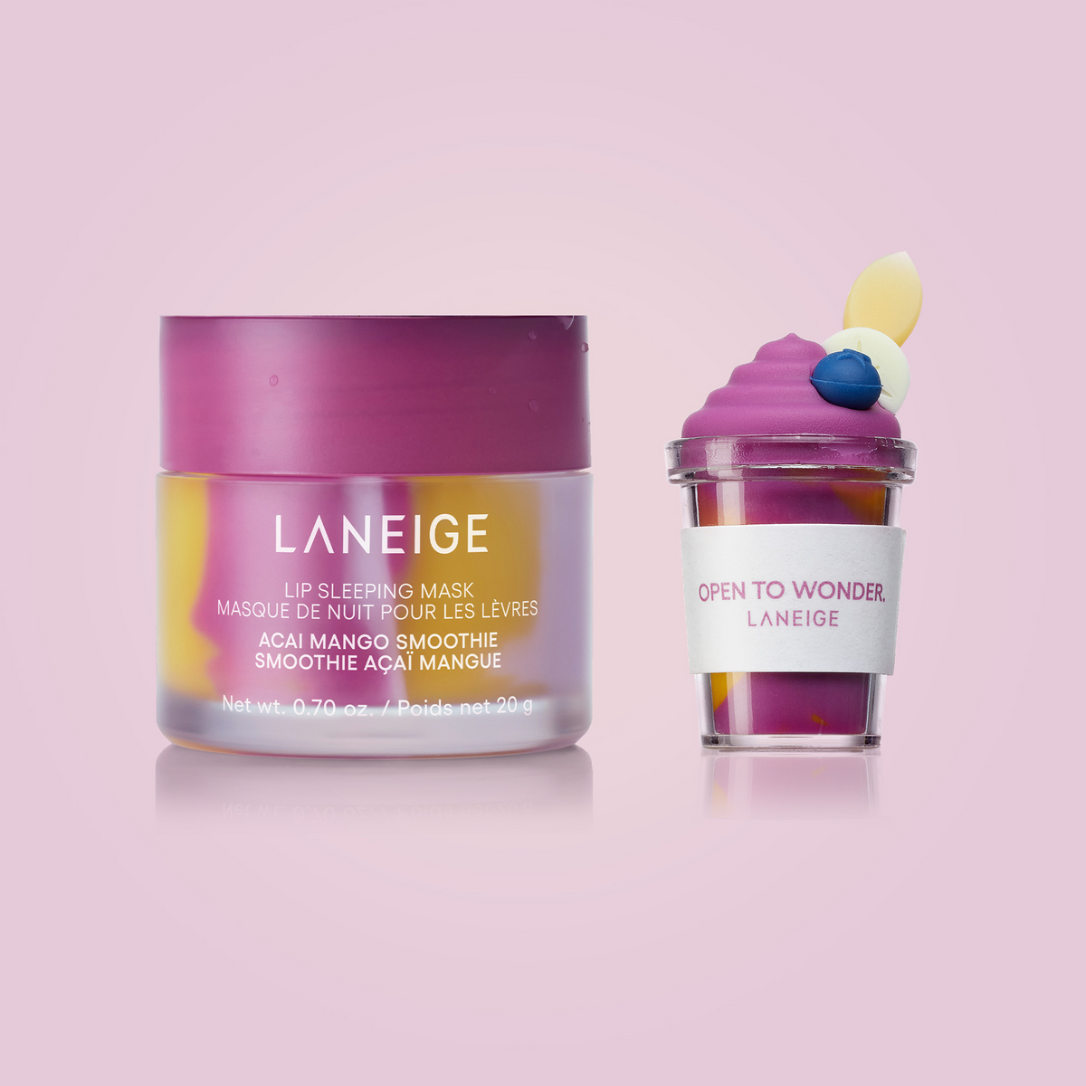 Lip Sleeping Mask in Acai Mango & Topper Bundle