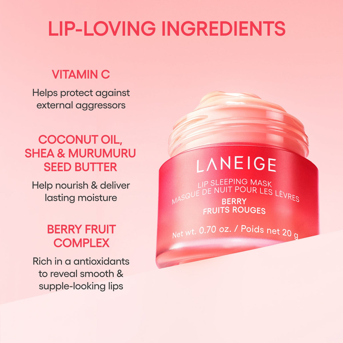 key ingredients of laneige lip sleeping mask