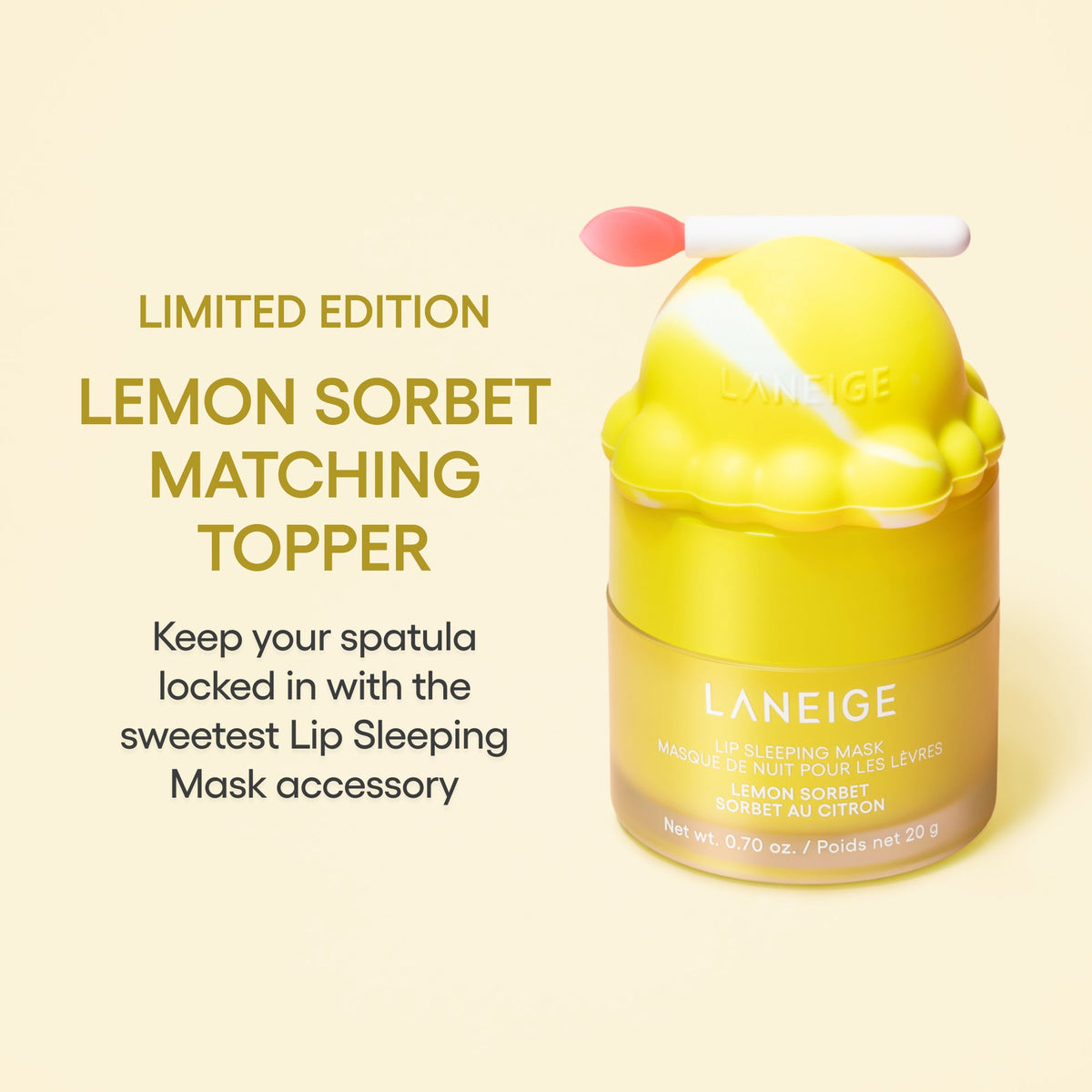 Lip Sleeping Mask Topper Lemon Sorbet