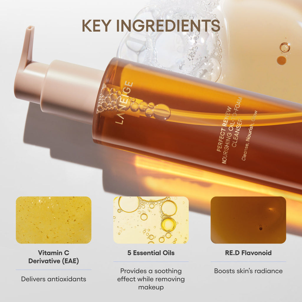 Perfect Renew Nourishing Oil-to-Foam Cleanser Skincare for Everyday Plans