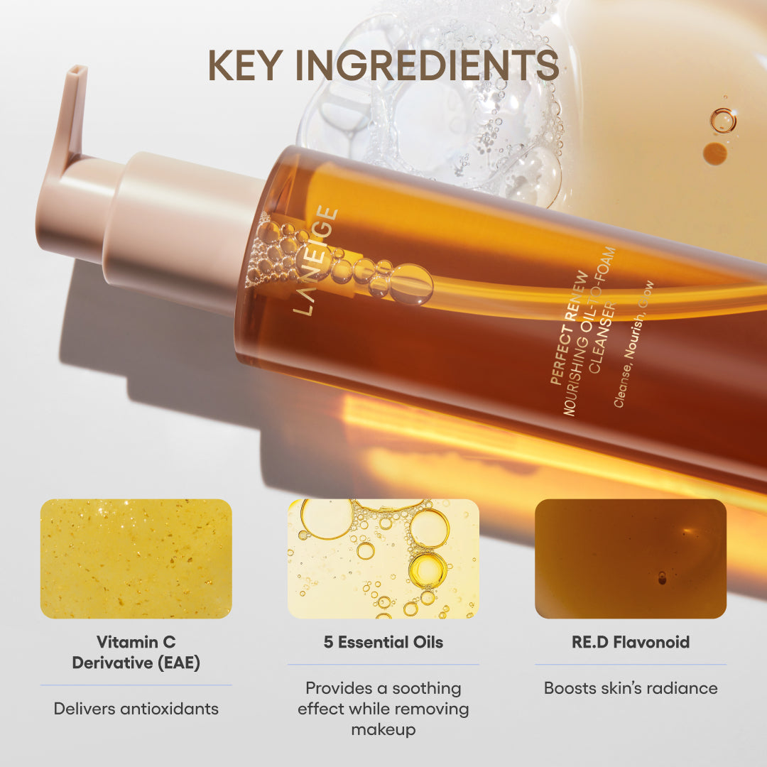 Perfect Renew Nourishing Oil-to-Foam Cleanser Skincare for Everyday Plans