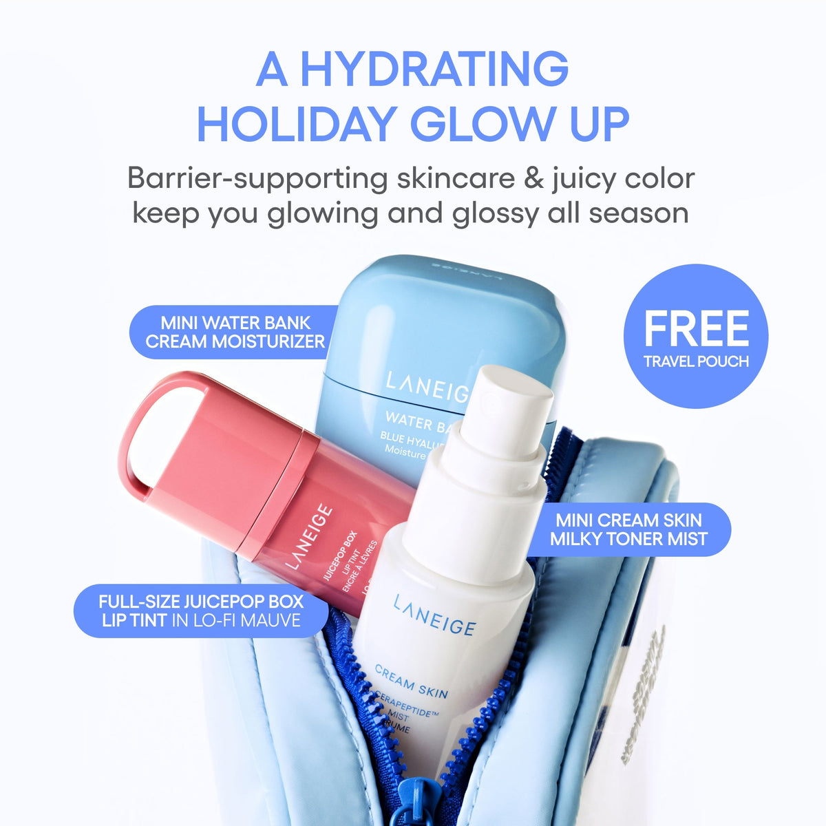 Tint & Glow Mini Korean Skincare + JuicePop Box Lip Tint Gift Set Skincare on Your Terms