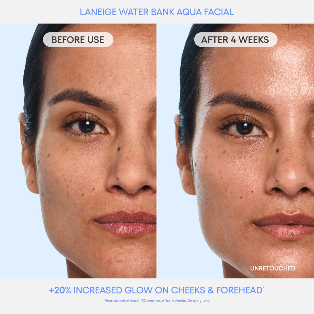 Water Bank Aqua Facial Before & After